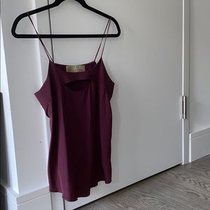 Rory Beca Maroon Cami 100% silk